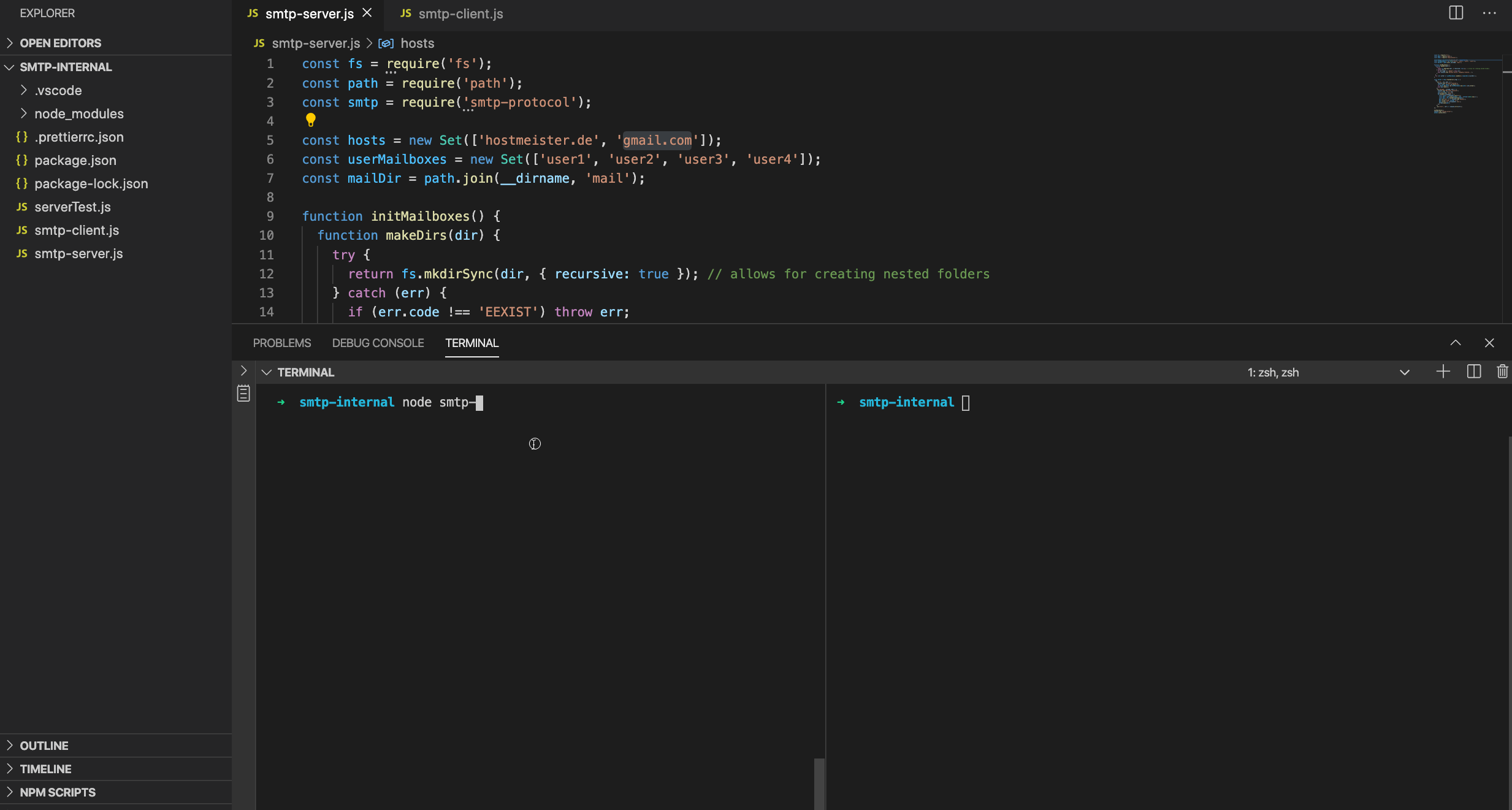 SMTP server run-through