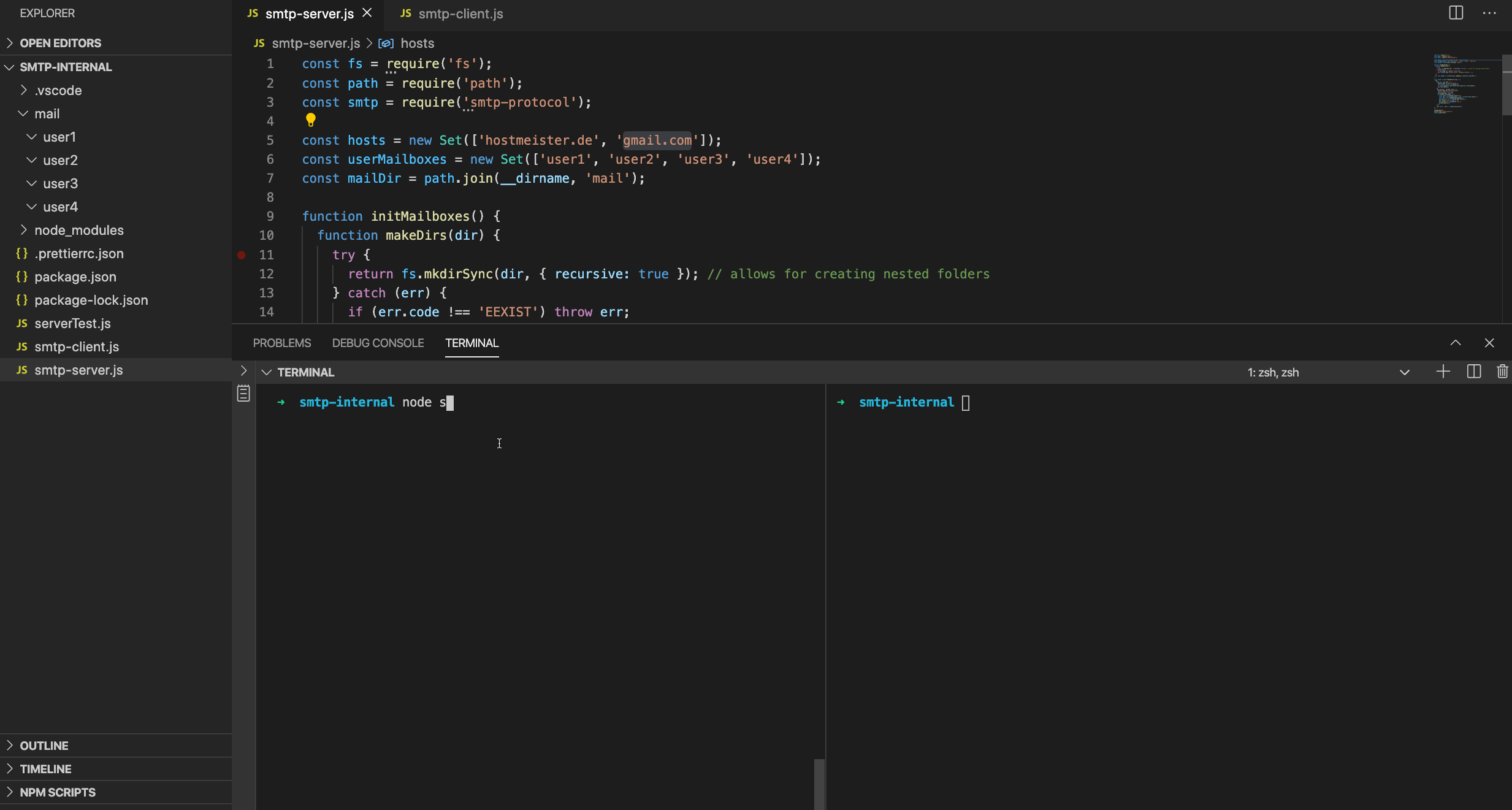 SMTP server run-through
